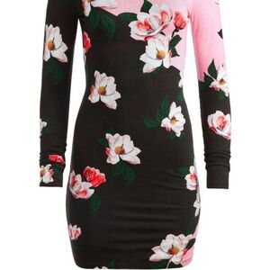 NWT Alice+ Olivia Delora Floral Print dress size 4